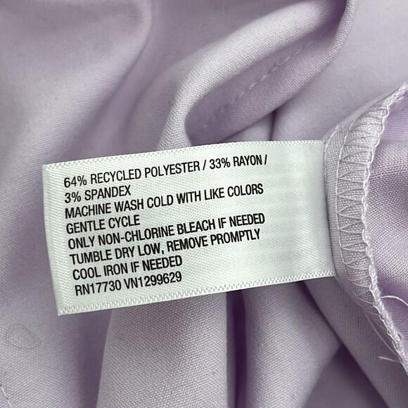 NWT WILD FABLE Dress Pants Womens Size 8 Light Violet Pleated High-Rise Wide Leg - Picture 5 of 16